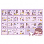 25 tk/komplekti v&auml;ljal&otilde;igete albumi kleebis Multifilm T&uuml;drukute j&auml;nesteema Isekleepuv veekindel PET-planeerija Ajakirjade kleebis DIY tarvikud lilla