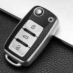 TPU nahast autov&otilde;tme&uuml;mbris Volkswagenile, VW Golf 4 5 6 Jettale, Polo Passatile, Skoda Superbile, Octaviale, Fabiale, Seat Ibizale, Leonile h&otilde;be