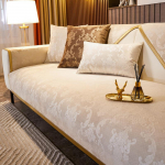 Lihtne ja kaasaegne diivanipadi pronksiv hele luksuslik stiilis padi Four Seasons universaalne libisemisvastane diivanipadi 70*70cm &scaron;ampanjav&auml;rvi