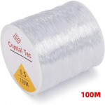 0,5 mm elastsest n&ouml;&ouml;rist p&auml;rlimisniidid, venivast n&ouml;&ouml;rist kiust meisterdamisn&ouml;&ouml;rid ehete valmistamiseks 100M 1pc