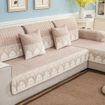 Puuvillane diivanikate Universaalne abrasiivne elutuba Nahast diivanipadi riie libisemiskindlast katepadjast pitsist diivan seljaosa pehme r&auml;tik 70x70cm 1pcs