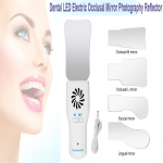 Hambaudu uduvastased peeglid Uduvaba intraoraalne fotograafia Roostevabast terasest peegel LED-valgustusega Ortodontilised reflektorid Odontoloogia valge