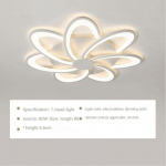 Kaugjuhtimispult Kolmev&auml;rviline valgus Moodne minimalistlik LED-s&ouml;&ouml;gituba elutuba magamistuba lilledega laelamp 7 headlights