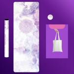 Looduslikust kummist tr&uuml;kitud sametpinnaga joogamatt &otilde;huke libisemisvastane kaasaskantav higi neelav kokkupandav p&otilde;randar&auml;tik Fitnessi pestav p&otilde;randamatt 183cmX68cmX1.5mm