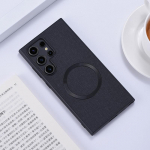 Xiaomi 14T Poco X6 Pro M6 Redmi Note 13 Pro Samsung S25 S24 Ultra Cover TPU h&uuml;briid jaoks Magsafe nailonriidest p&otilde;rutuskindla telefoni&uuml;mbrise jaoks Redmi Note 13 Pro 4G must