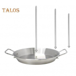 Al Pastor varras vertikaalne grillvarras 9-tolline roostevabast terasest vardas, millel on 3 eemaldatavat naela Brasiilia vertikaalne varras Shawarma hoidik A