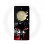 Coque Samsung Galaxy Z Flip5 itachi uchiwa naruto anime art