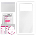 apgo Ultra Clear Protective Skin Sticker for the back compatible with Xiaomi Poco X4 Pro, Wrap Film, Hydrogel Film, Flexible, Soft TPU with positionin