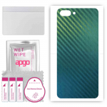 apgo Protective Skin Sticker for the back compatible with Realme C1 (2019), Wrap Film, Foil, Vinyl - Pattern Carbon Chameleon CAKA1