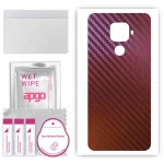 apgo skin sticker film foil vinyl for the BACK compatible with Huawei nova 5i Pro, scratch-resistant, easy to install - Carbon Chameleon CAKA5