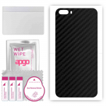 apgo Protective Skin Sticker for the back compatible with Cubot Magic, Wrap Film, Foil, Vinyl - Pattern Carbon Black