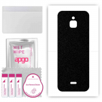 apgo Protective Skin Sticker for the back compatible with Nokia 6300 4G, Wrap Film, Foil, Vinyl - Pattern Matte Black