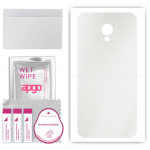 apgo Protective Skin Sticker for the back compatible with Meizu M8c, Wrap Film, Foil, Vinyl - Pattern Matte Transparent