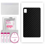 apgo Protective Skin Sticker for the back compatible with Realme Pad X, Wrap Film, Foil, Vinyl - Pattern Carbon Black