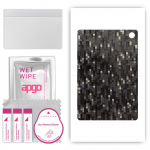 apgo Protective Skin Sticker for the back compatible with Teclast P25, Wrap Film, Foil, Vinyl - Pattern Carbon Black Pixel