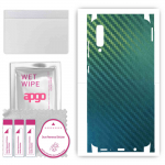 apgo Protective Skin Sticker for the back+sides compatible with Samsung Galaxy A70, Full Wrap Film, Foil, Vinyl - Pattern Carbon Chameleon CAKA1
