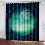 Armastav S&uuml;da Kardinad Punane Unistav M&uuml;stiline Mets Loodus Drapingud Dekor Magamistuppa Elutuppa Akna Katteks &Ouml;&ouml;siga &Uuml;laosa 100W160H(CM)40x63in&Grommet Top