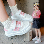 Laste spordijalatsid &Uuml;hev&otilde;rgust hingavad poiste ja t&uuml;drukute spordijalatsid Pehme tallaga libisemiskindlad valged jalan&otilde;ud vabaajajalatsid 26 valge/must