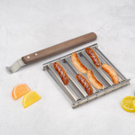 Grillvorsti grillimisrest rull Grill Piknik K&auml;mping BBQ Hot Dog Grillpann Kodu K&ouml;&ouml;k Grillimise tarvikud h&otilde;be