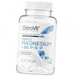Magneesium ja vitamiin B6, kolmekordne magneesium + B6 P-5-P, Ostrovit  (36250074) 90caps