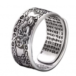 Meeste s&otilde;rmus Vintage nikerdatud Mantra P&uuml;hakirja reguleeritav &otilde;nne toomise rikkuse s&uuml;nnip&auml;evakingitus meestele Hiina h&otilde;be/kuldne