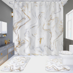 4 tk Marble seeria du&scaron;ikardinate komplektid vannitoa jaoks libisemiskindlad vannitoavaibad kaas WC kate vannimatt 4pcs