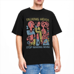 Talking Heads Stop Making Sense Stuff T-s&auml;rk meestele Naiste rockb&auml;ndi vabaaja puuvillased graafilised tr&uuml;kitud topid S must