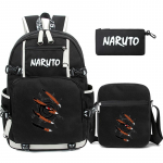 3 tk/komplekt Anime Naruto Seljakott L&otilde;uendist Seljakott &Otilde;lakotiga K&uuml;ljekott T&uuml;drukule Poisile Kooli Tagasi Minemiseks Raamatukott Reisimiskott