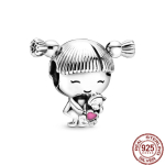 Kuum soodusm&uuml;&uuml;k S925 Sterling Silver Boy &ndash; t&uuml;druk-teismeline ja printsess kroonprints Dangle Charm ehted, mis sobivad originaalk&auml;ev&otilde;ruga