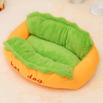 Lemmiklooma voodi Hot Dog maja lamamistool voodi kennel matt pehme kiud lemmiklooma koer kutsikas soe eemaldatav kassidele 55x45x21cm