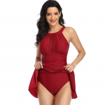 Naiste Ujumiskost&uuml;&uuml;m K&otilde;rge V&ouml;&ouml;kohaga Seljaosata Rannas Tankini Ujumisriiete Komplekt Tr&uuml;kiga Varrukateta &Uuml;heosaline Ujumisriie Rannariided S