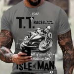 T-s&auml;rk Meeste Mootorrataste Prindiga 3D T-s&auml;rgid Suvine Suur T-s&auml;rk Meeste l&uuml;hikeste varrukatega topid Meeste riided T&auml;navar&otilde;ivad XS