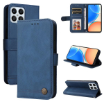 Honor X8 5G / X6 Skin Feel Life Tree metallist nupuga nahast telefoni&uuml;mbrisele For Honor X8 5G / X6 punane