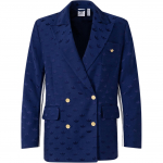 Adidas Originals &uuml;hev&auml;rviline logoga žakaar casual naiste bleiser tuminine IX0935 M