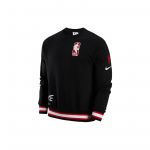 Nike NBA Team 31 Graafiline T&auml;helogo Prindiga &Uuml;mmarguse Kaelusega Dressipluus Meeste Pealiskatted Must FD6549-010 XS