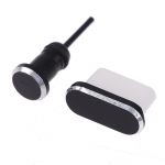 Praktiline C-t&uuml;&uuml;pi mobiiltelefoni laadimisport Samsung Huawei 3,5 mm peakomplekti kaardi USB-tolmupistik must