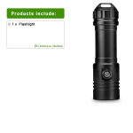 Professionaalne sukeldumislamp V&otilde;imas L2 pirn Sukeldumisp&otilde;leti K&otilde;rge valgusvoog 8000LM Sukeldumislamp Scuba taskulamp Amfiibne latern A-Flashlight