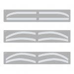 1 komplekti kulmude &scaron;ablooni kleebis 3 stiiliga &uuml;hekordselt kasutatav kulmude kujundamise kaardistamise kaart Kulmude v&auml;rvimise t&auml;toveeringuga abimalli toonimise kleebis