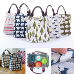 Multifilmi mustriga kott jahutuskott Bento pikniku kott l&otilde;unas&ouml;&ouml;gikonteiner MAMA kott / pliiatsikarp / rahakott Tree-Pattern Bag