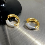S925 Sterling h&otilde;bek&otilde;rvar&otilde;ngad, naiste stiilis isikup&auml;rastatud v&auml;hemuse elegantsed metallist &uuml;mmargused k&otilde;rvaklambrid, kahev&auml;rvilised lapiga k&otilde;rvar&otilde;ngad 925