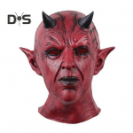 Kuradi n&auml;opadi Halloweeni Cosplay-rekvisiidiga hirmutav &otilde;uduspeakate sarvedega jube lateksist peokost&uuml;&uuml;mi aksessuaar t&auml;iskasvanutele ja lastele must