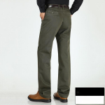 Moodsad keskealiste ja eakate meeste isa puuvillased vabaaja p&uuml;ksid sirged lahtised k&otilde;rge v&ouml;&ouml;kohaga t&ouml;&ouml;p&uuml;ksid 42