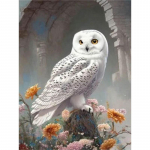 Isetehtud teemantmaal &ouml;&ouml;kull ristpistes komplekt mosaiikkunst teemantmaal t&auml;isring/ruudukujuline teemant kodukaunistus Round 20x30cm