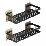 Alumiiniumist vannitoariiulid t&auml;iustatud metallraamiga esipiirdega Alumiiniumist vannitoa mitmeotstarbeline hoiurest