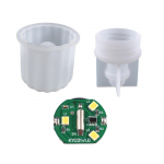 Triibuline ovaalne pirnpeegli silikoonvorm pendellauavorm, mis sobib epoks&uuml;vaigust isetehtud k&auml;sit&ouml;&ouml;ehete valmistamiseks kodukaunistuseks 3