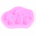 3D Ise-tee Silikoonvorm Seene Fondant &Scaron;okolaadikoogi Vorm Kaunistus K&uuml;psetust&ouml;&ouml;riist