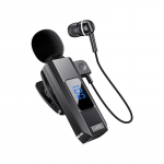 VAORLO Bluetooth 5.5 &auml;rik&otilde;rvaklapid HD Nosie T&uuml;hista mikrofoni tugi Karaokelaulge peakomplekt koos klambriga 50 tundi k&auml;ed-vabad helistamist must