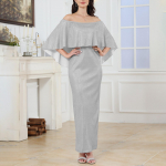 Naiste moodne seksikas &uuml;hev&auml;rviline &otilde;laga slim fit litritega m&auml;hitud puusal&otilde;hega pidulik kleit L must