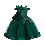 Lastekleidid, stiilsed printsessikleidid, litritega seelikud, esinemiskost&uuml;&uuml;mid keskmistele ja vanematele lastele, t&uuml;drukute seelikud 110 tumeroheline v&auml;rv