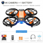 Uus V8 induktsioonjuhtimisega RC helikopteri m&auml;nguasi kingitus FPV VR Mini Drone 4k HD aerofotograafia kokkupandav kaameraga neljakopter 4K camera 1 battery